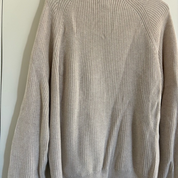 Knit by J Crew Men's Heritage cotton ribbed sweater M Fall 100% Cotton Timeless - Picture 8 of 9